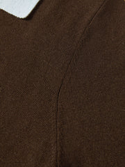 Women's French-style faux-layer knit sweater