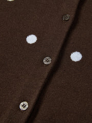 Women's Vintage Polka-Dot Knit Cardigan
