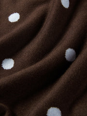 Women's Vintage Polka-Dot Knit Cardigan