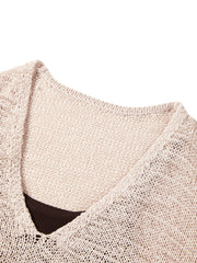 Women's Casual Rose-Latte Lightweight Cover-Up Set