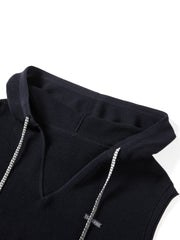Women's Casual Hooded Knit Tank Top