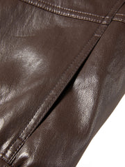 Women's Vintage Sheen Faux-Sheepskin  Jacket