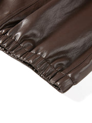 Women's Vintage Sheen Faux-Sheepskin  Jacket