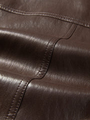 Women's Vintage Sheen Faux-Sheepskin  Jacket