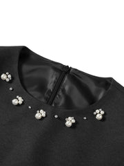 Women's Hepburn-Style Waisted Little Black Dress