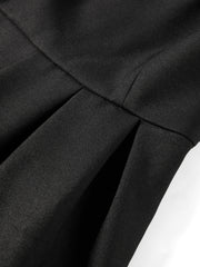 Women's Hepburn-Style Waisted Little Black Dress