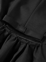 Women's Hepburn-Style Waisted Little Black Dress