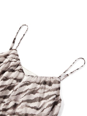 Women's Vacation-Style Zebra-Print Dress
