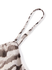Women's Vacation-Style Zebra-Print Dress