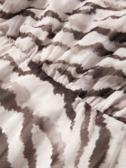 Women's Vacation-Style Zebra-Print Dress
