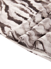 Women's Vacation-Style Zebra-Print Dress