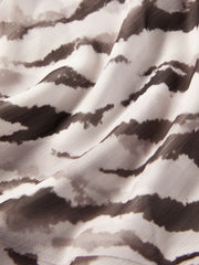 Women's Vacation-Style Zebra-Print Dress