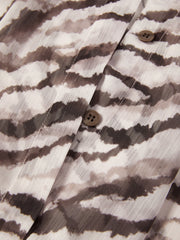 Women's Vacation-Style Zebra-Print Dress
