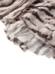 Women's Vacation-Style Zebra-Print Dress
