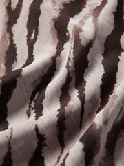 Women's Vacation-Style Zebra-Print Dress