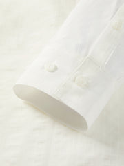 Women's Casual Waist-Pleated Long-Sleeve Shirt