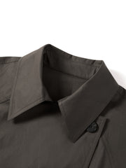 Women's Commuter Double-Breasted Long Trench Coat