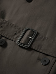 Women's Commuter Double-Breasted Long Trench Coat