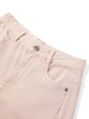 Women's Casual Pink Wide-Leg Jeans