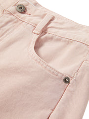 Women's Casual Pink Wide-Leg Jeans