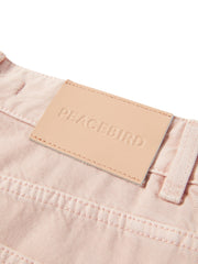 Women's Casual Pink Wide-Leg Jeans
