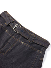 Women's Casual Raw Denim High-Rise Jeans