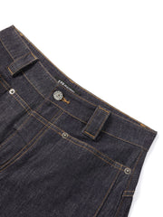 Women's Casual Raw Denim High-Rise Jeans