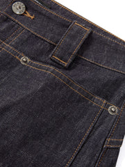 Women's Casual Raw Denim High-Rise Jeans