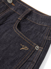 Women's Casual Relaxed Wide-Leg Cropped Jeans