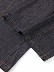 Women's Casual Relaxed Wide-Leg Cropped Jeans