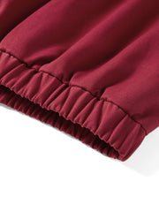 Women's barn-style cropped stand-collar jacket
