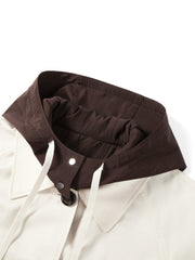 Women's Casual Reversible Cropped Trench Coat