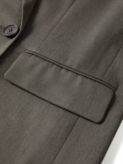Women's casual double-breasted wool blazer