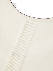 Women's Casual Contrast U-Neck Wide-Strap Knit Tank Top