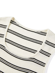 Women's Casual Striped Knit Tank Top