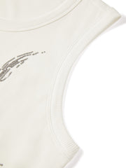 Women's Casual Embroidered Wide-Strap Tank Top