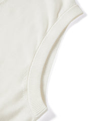 Women's Commuter Triacetate-Blend V-Neck Knit Vest