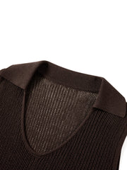 Women's Casual Detachable-Sleeve Knit Top