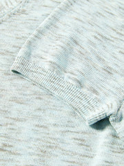Women's Melange Color-Block Short-Sleeve Knit Cardigan