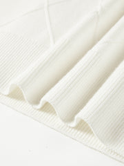 Women's Chanel-Style Diamond-Pattern Knit Cardigan