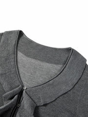 Women's Elegant Ruffle-Trim Knit Cardigan