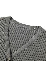 Women's Casual Lustrous Convertible Knit Cardigan