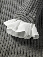 Women's Casual Lustrous Convertible Knit Cardigan