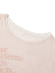 Women's Casual Gradient Letter-Print Cover-Up