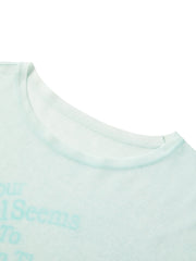 Women's Casual Gradient Letter-Print Cover-Up