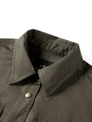 Women's Utility-Style Long-Sleeve Shirt Dress