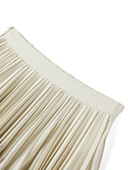 Women's Elegant Pleated A-Line Skirt