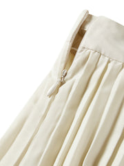 Women's Elegant Pleated A-Line Skirt