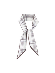 Women's Detachable Plaid Scarf Knit Vest