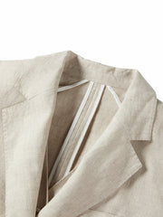 Women's Casual Linen Detachable-Lining Blazer